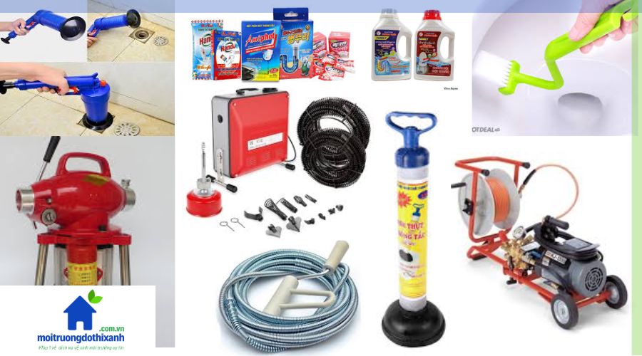 15 Dụng Cụ Thông Tắc Cống Nghẹt Dễ Sử Dụng Hiệu Quả Cao