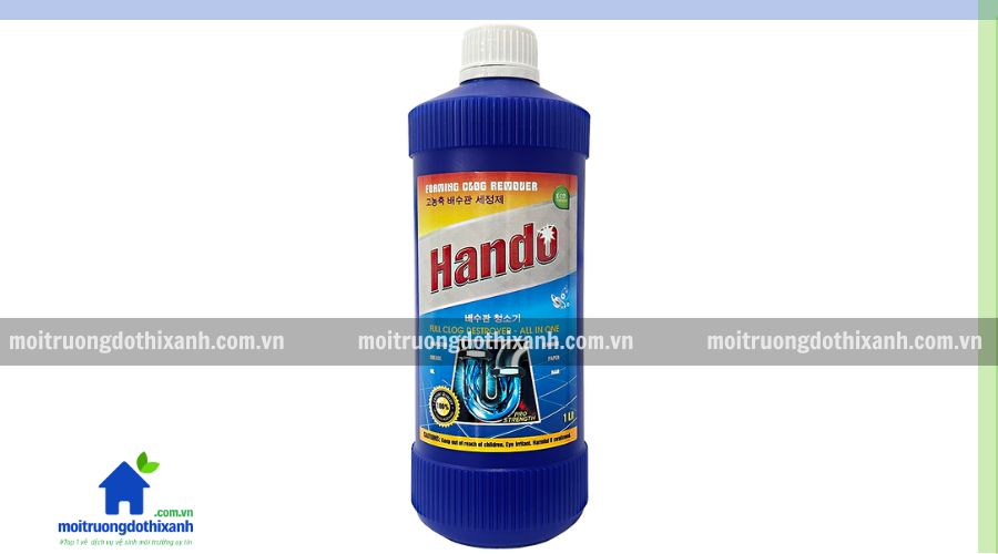 Cách Dùng Nước Thông Cống Hando Xử Lý Cống Nghẹt Mỡ Hiệu Quả