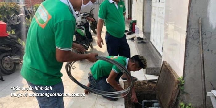 dịch vụ thông tắc cống tại hoàng mai
