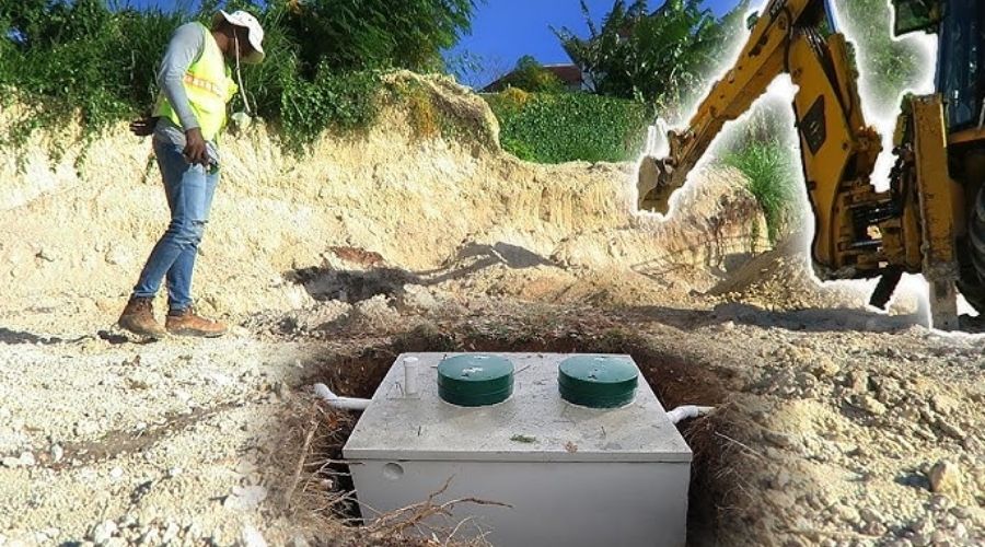 Cấu tạo chi tiết bể phốt đúc sẵn 3 ngăn