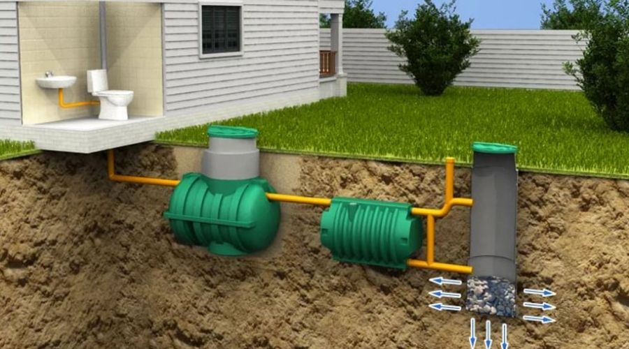 Sơ đồ phòng ngủ bố trí giường nằm trên bể phốt