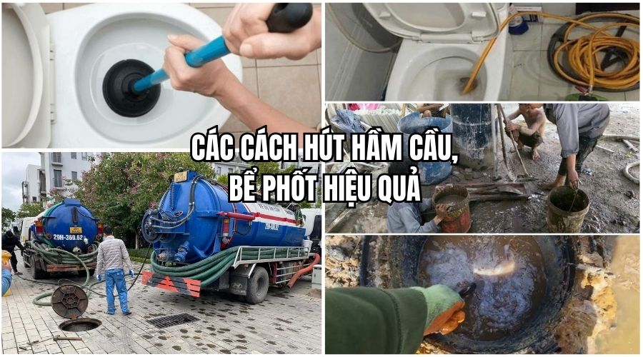 cách xử lý hầm cầu bể phốt hiệu quả tại nhà