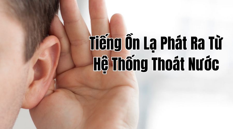 Bồn cầu thoát nước chậm và kêu ục ục