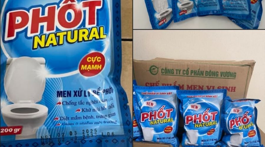 men xử lý bể phốt Natural