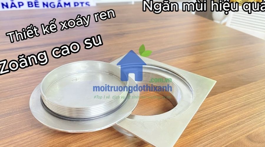 Nắp chờ hút bể phốt có lỗ thông khí chống mùi hôi