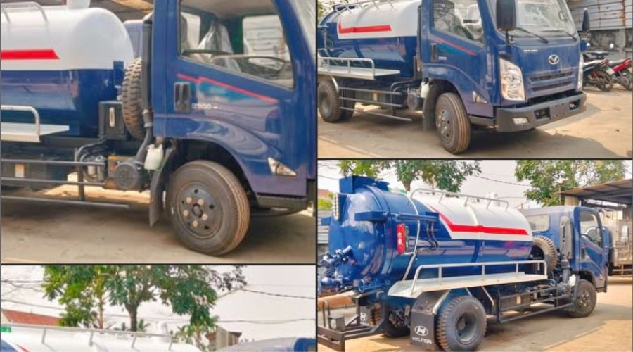xe hút hầm cầu 4 khối