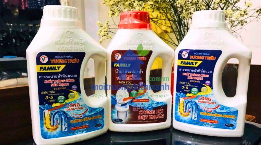 Thông tắc cống bằng hóa chất