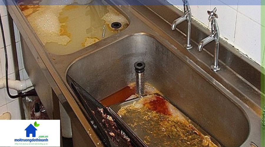 Cách thông cống nghẹt do mỡ thừa tích tụ lâu ngày