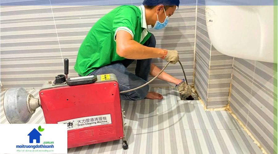 thông tắc cống nghẹt chuẩn quy trình