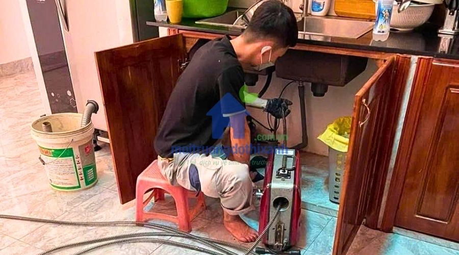 Máy thông cống chuyên dụng xử lý nghẹt đường ống quận Bình Thạnh hiệu quả