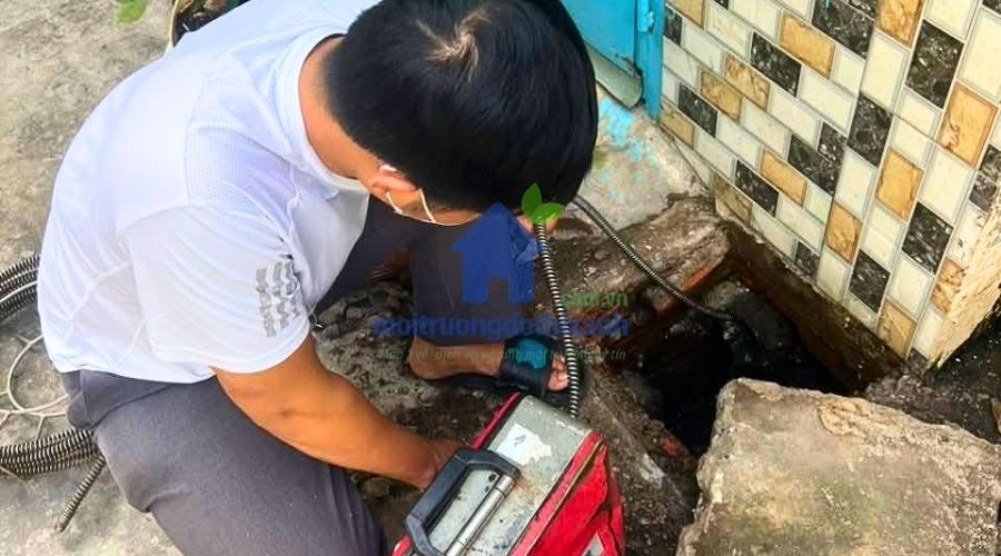 thông tắc cống tại mê linh không đục phá