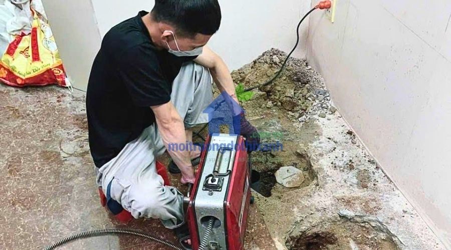 Thông cống nghẹt quận Bình Thạnh không đục phá với thiết bị hiện đại