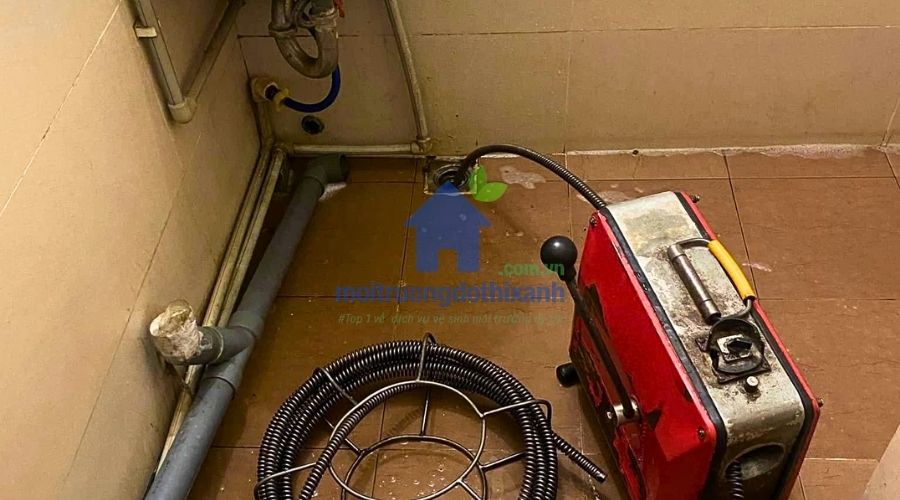 Thi công thông cống nghẹt quận Bình Thạnh bằng máy chuyên dụng