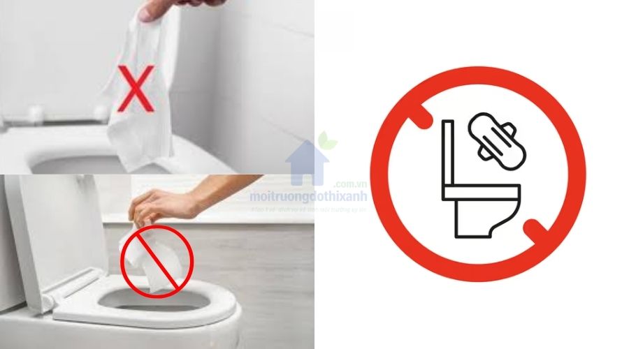 Những lưu ý khi thông bồn cầu bị tắc băng vệ sinh