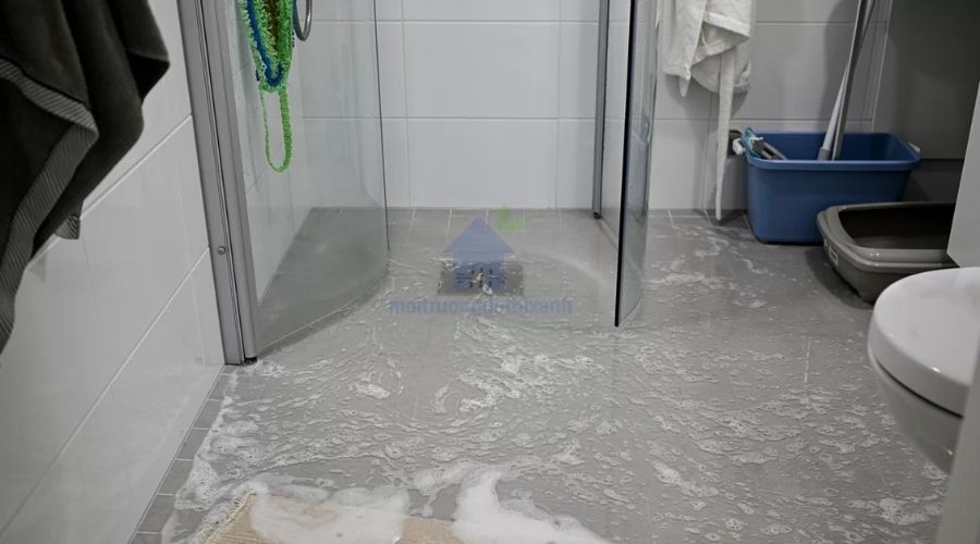 Bồn cầu bị rỉ nước do phao nước bị lệch