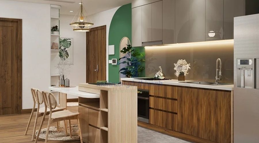 Bếp và bồn rửa cùng hàng có ảnh hưởng đến gia chủ không