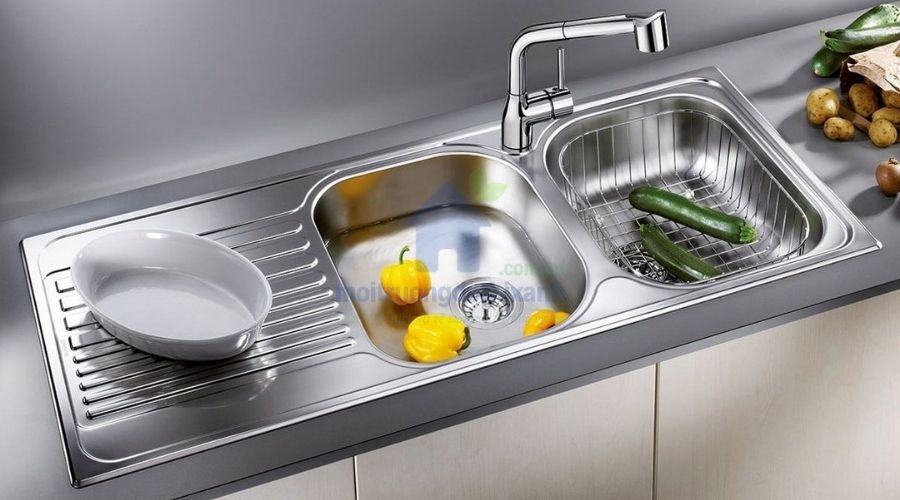 Cách bố trí khoảng cách giữa bếp và bồn rửa hợp lý