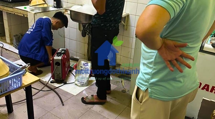 Hình ảnh hóa đơn báo giá thông bồn rửa chén