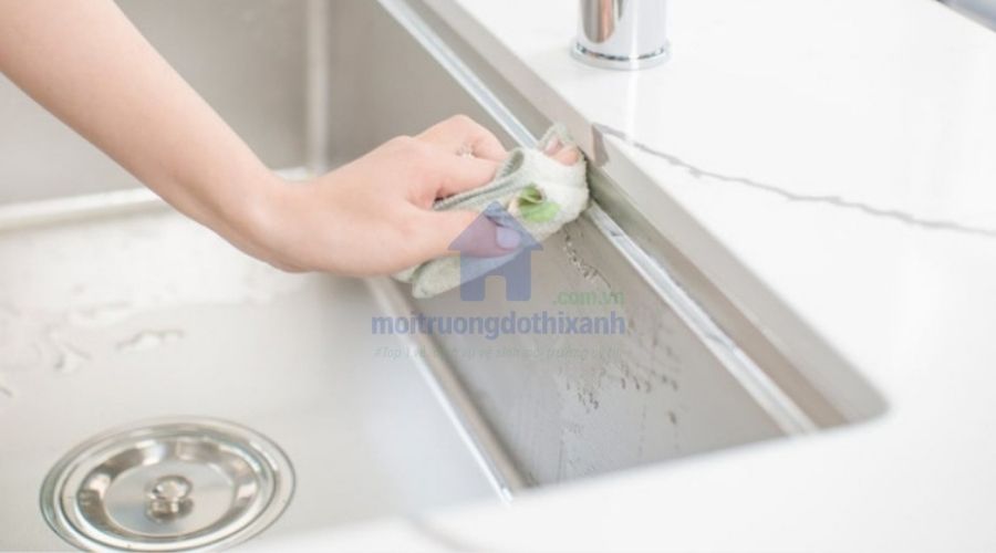 Mẹo bố trí bếp và bồn rửa thẳng hàng an toàn và tiện lợi