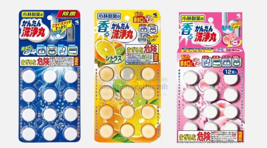 Dung dịch thông tắc chậu rửa bát dạng bột, viên nén